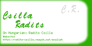 csilla radits business card